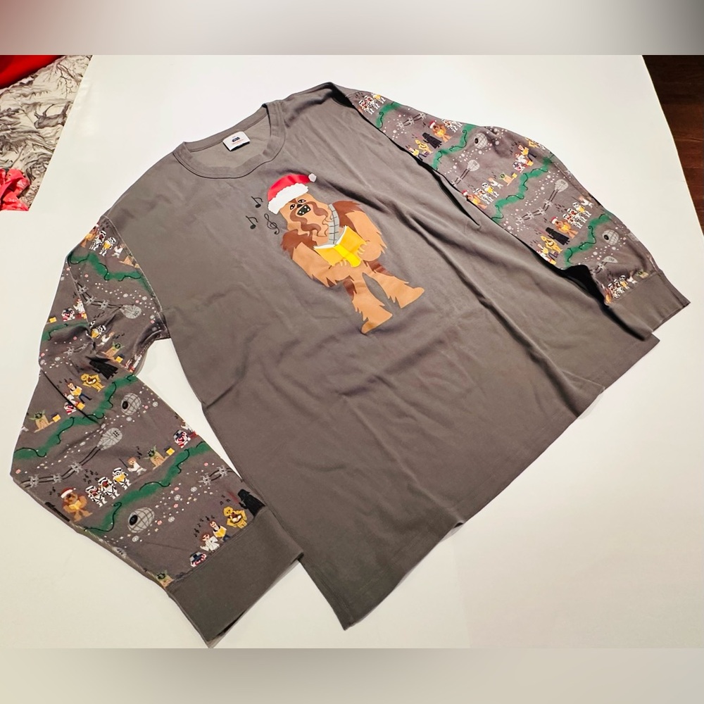 Hanna Andersson Disney Christmas Star Wars Carolers Chewbacca Pajama Top